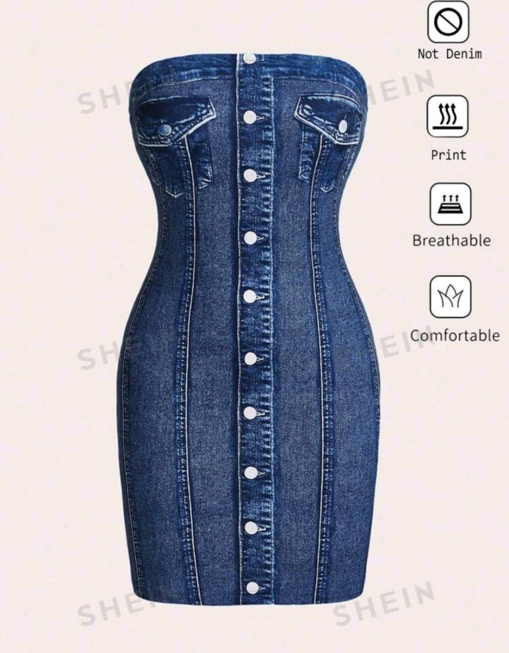 VESTIDO AJUSTADO (NO JEANS)